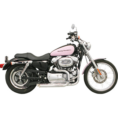 Bassani Xhaust #XL-325F - Pro Street Exhaust - Chrome - '86-'03 XL