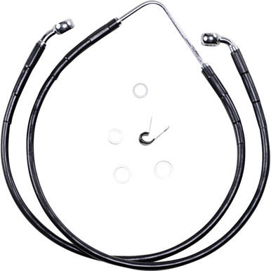 Drag Specialties - Brake Line - Front (Upper) - Black
