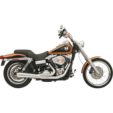 Bassani Xhaust #13112J - Road Rage Exhaust - Chrome - Short - '06-'17 FXD