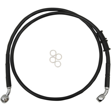 Drag Specialties - Brake Line - Front - +10" - Black - XL