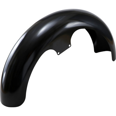 Klock Werks #KWF-02-0005 - Wrapper Front Fender - Black - 21" - HD Dyna/Softail