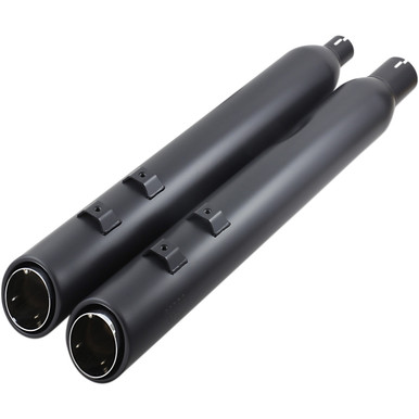 Cobra #6269RB - 909 Uppercut Slip-On Mufflers - M8 FL - Raven Black