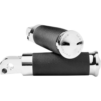 Performance Machine (PM) #0035-1237M-CH - Contour Foot Pegs - Chrome - Passenger - M8