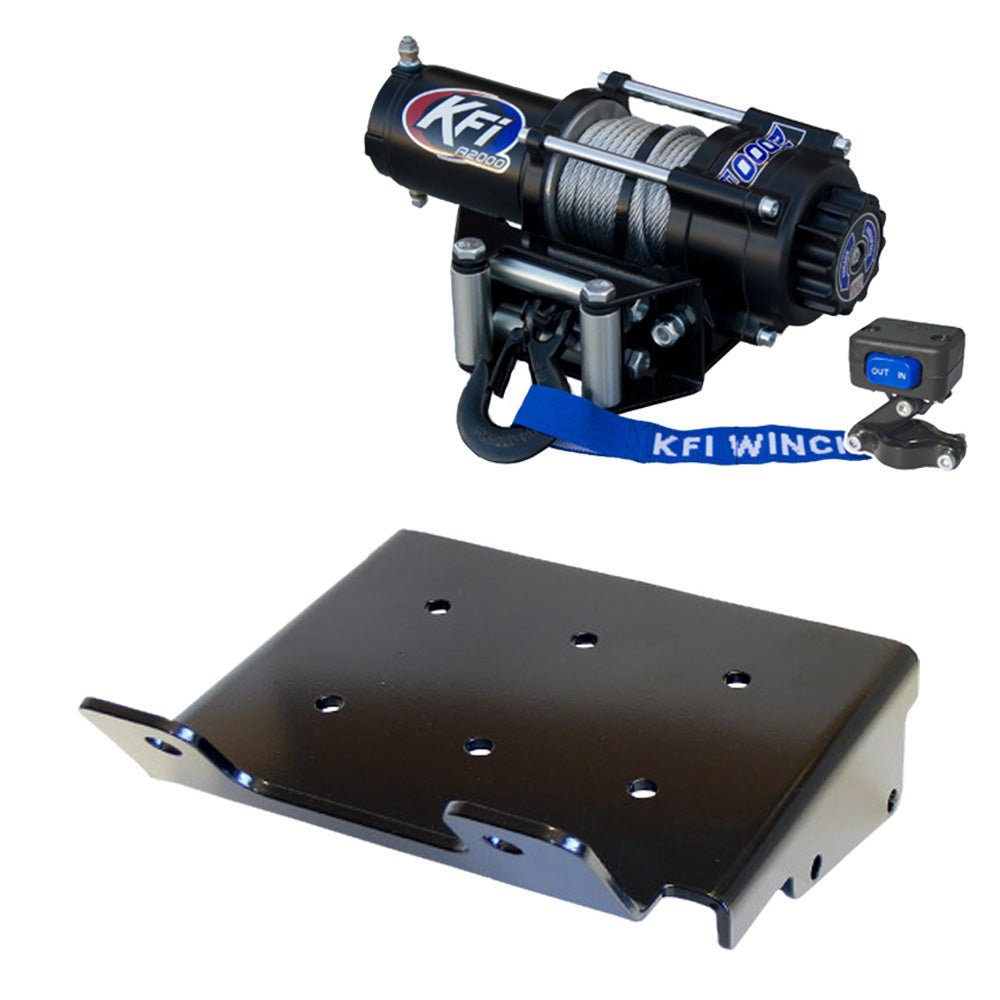 KFI Winch & Winch Mount Kit fits 2008-on Suzuki King Quad 400 4x4/AS/AF/ASi/FSi ATV
