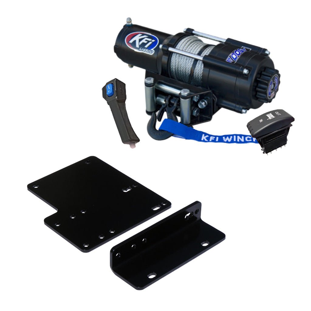 KFI Winch & Winch Mount Kit fits 2009-2013 only Kawasaki Mule 4000 & Mule 4010