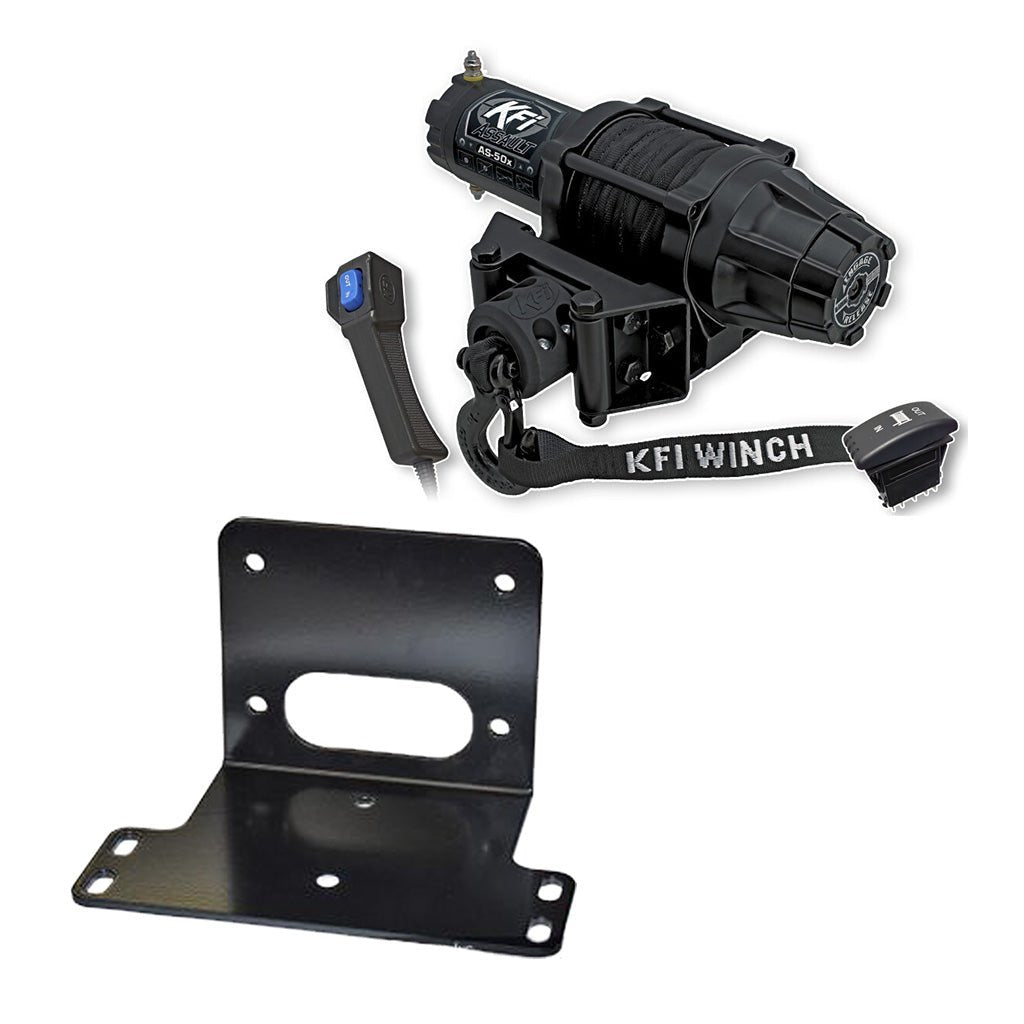 KFI Winch & Winch Mount Kit fits Kawasaki 400 Mule 600/610
