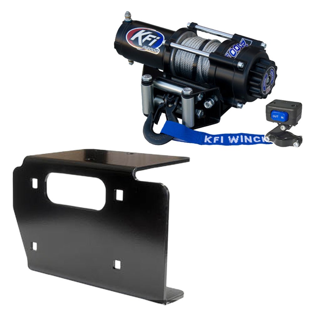 KFI Winch & Winch Mount Kit fits Kawasaki Prairie 650/700 & Suzuki Twin Peaks 700 ATV