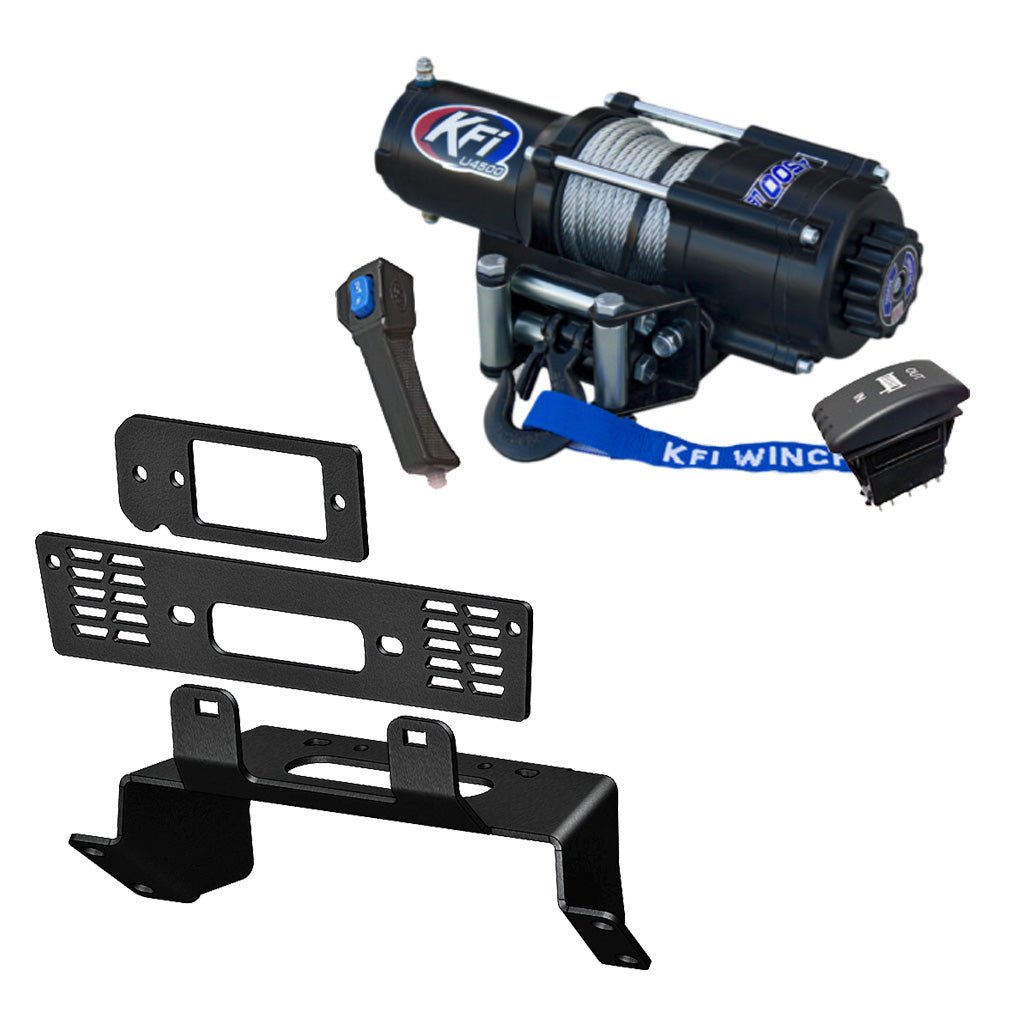 KFI Winch & Winch Mount Kit Polaris fits most 400-900 Ranger Crew Midsize & Fullsize Models