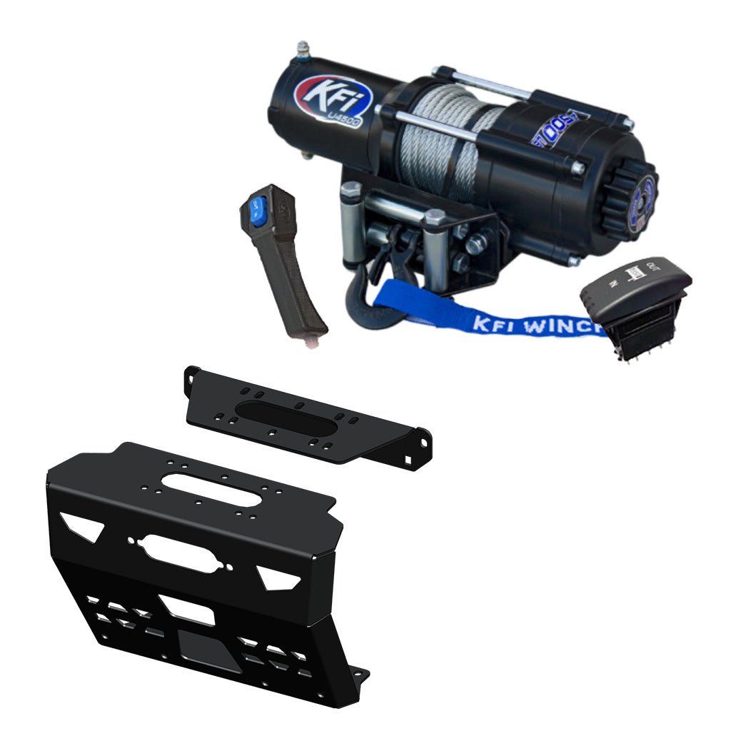 KFI Winch & Winch Mount Kit Polaris Ranger 1000, Crew 1000 2020-2025 / Bobcat UV34 / 3400 Series, 3600 Series 2015-Current