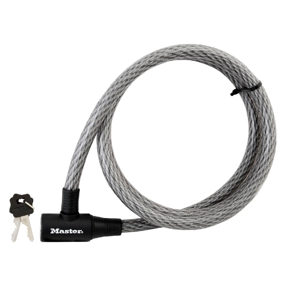 Masterlock Key Coil Cable Lock 6’L x 5/8” W | 8155DCC