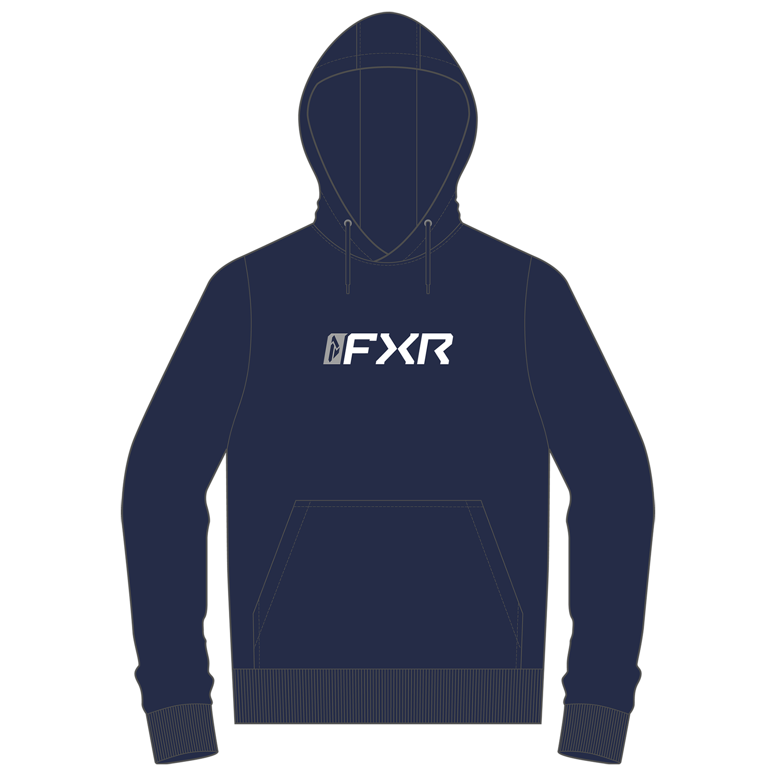 FXR Mitered Cotton Pullover Hoodie