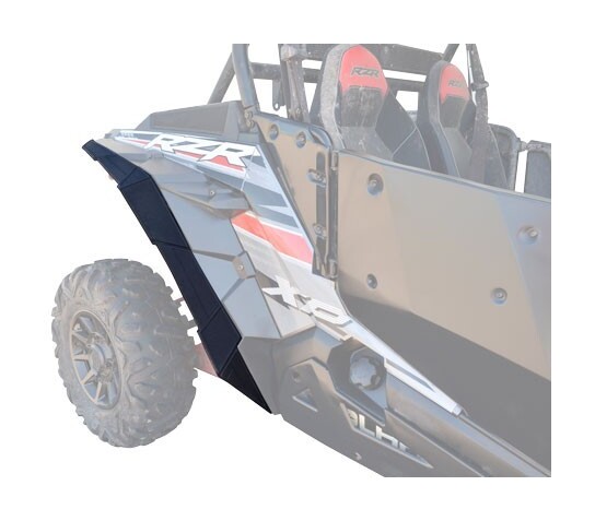 Powermadd Rear Fender Flare Extension Kit Polaris RZR XP 900 / 1000 (64 Inch) 2014-2022
