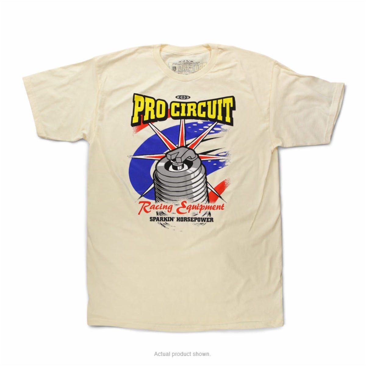 Pro Circuit Spark Plug T-Shirt - Cream | 6431750