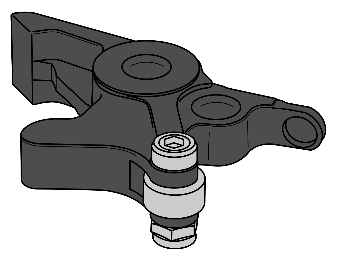 Puig Brake Lever Mount Yamaha XMAX 2023-2024