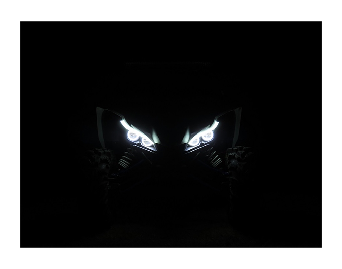Snorkel Your ATV Angel Eyes LED Kit Kawasaki Brute Force 650 / 750 2005-2011