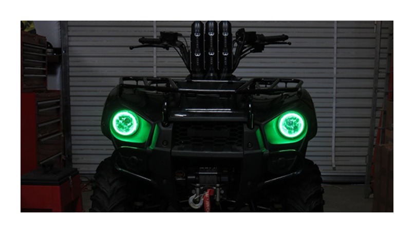 Snorkel Your ATV Angel Eyes LED Kit Kawasaki Brute Force 300 2012-2023
