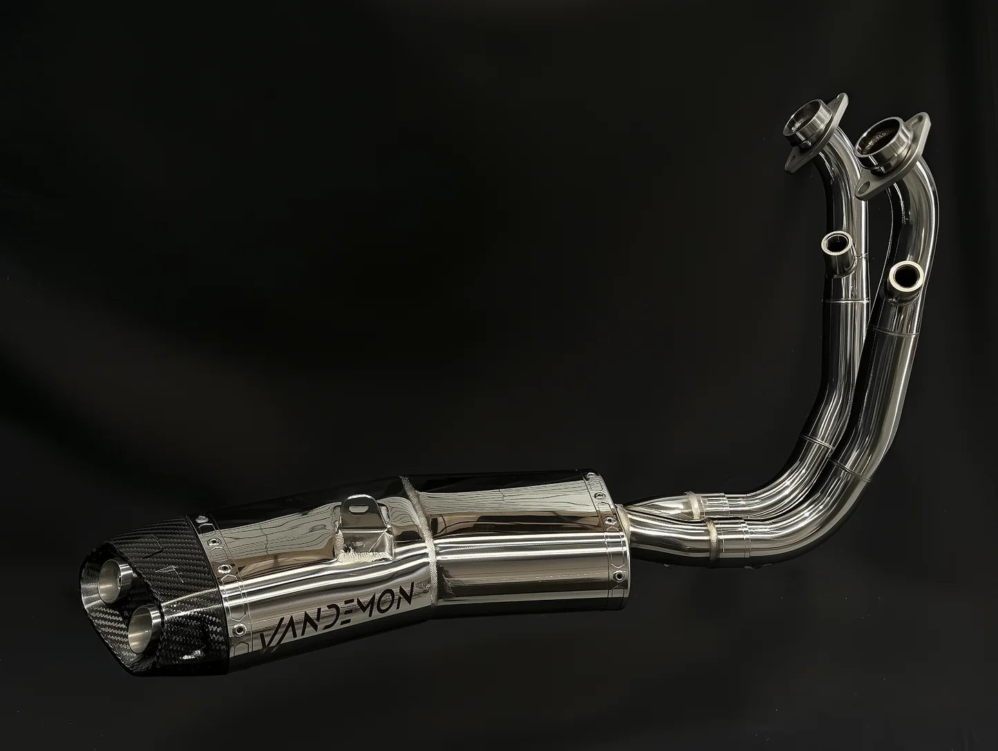 Vandemon Exhaust Stainless Steel Low Mount System CFMOTO 450NK 2023-20