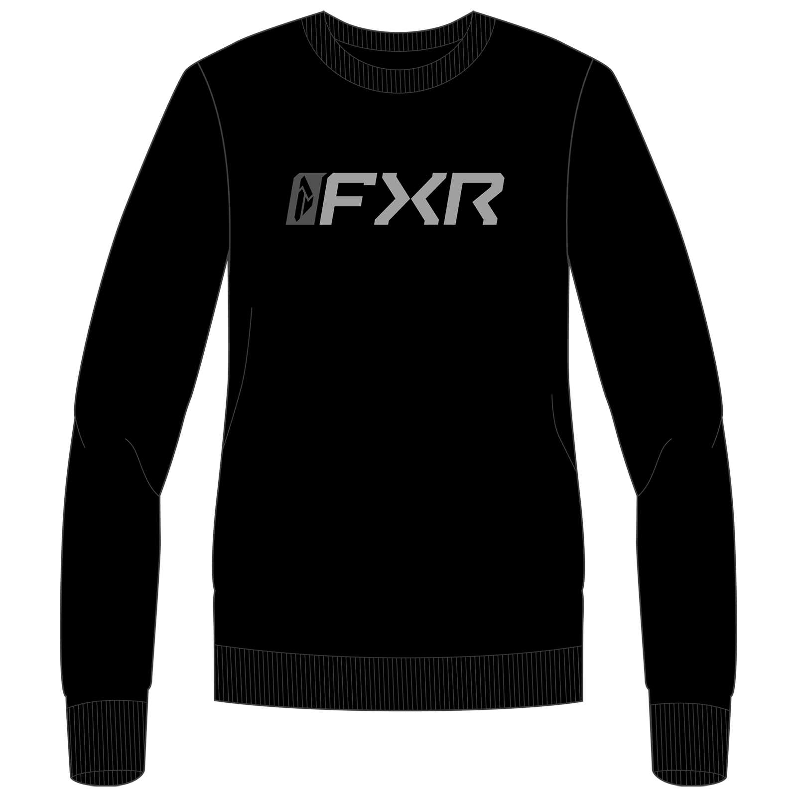 FXR Women's Mitered Cotton Crewneck Sweatshirt
